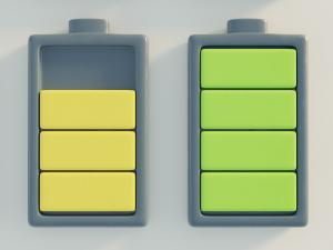 battery icons 3D मॉडल
