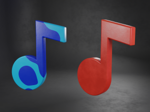 note music icon Model 3D