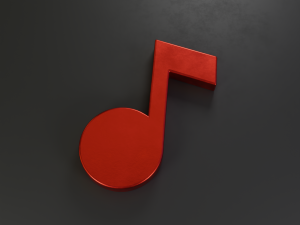 note music icon 3D 模型