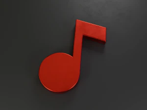 note music icon 3D Model