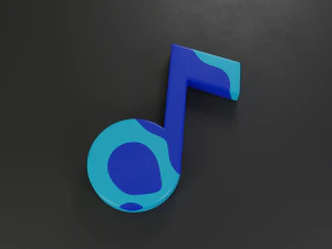 note music icon 3D Model