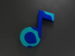 note music icon 3D Model