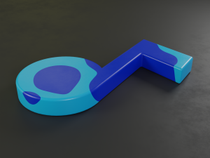 note music icon 3D 模型