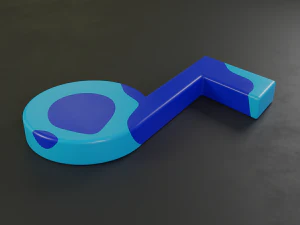 note music icon 3D Model