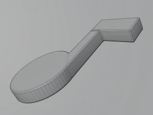 note music icon 3D Model
