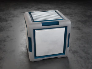 cubo de fic&ccedil;&atilde;o cient&iacute;fica Modelo 3D