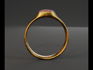 old ring Modelo 3D