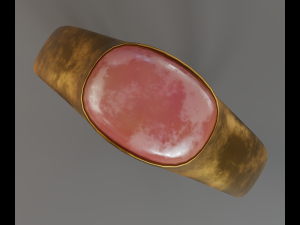 old ring Modelo 3D