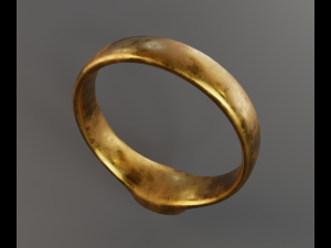 old ring Modelo 3D