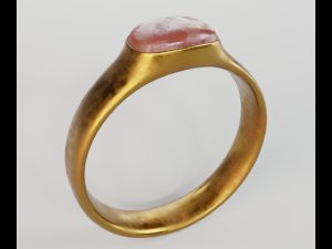 old ring Modelo 3D