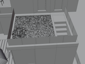 modern house scene Model 3D