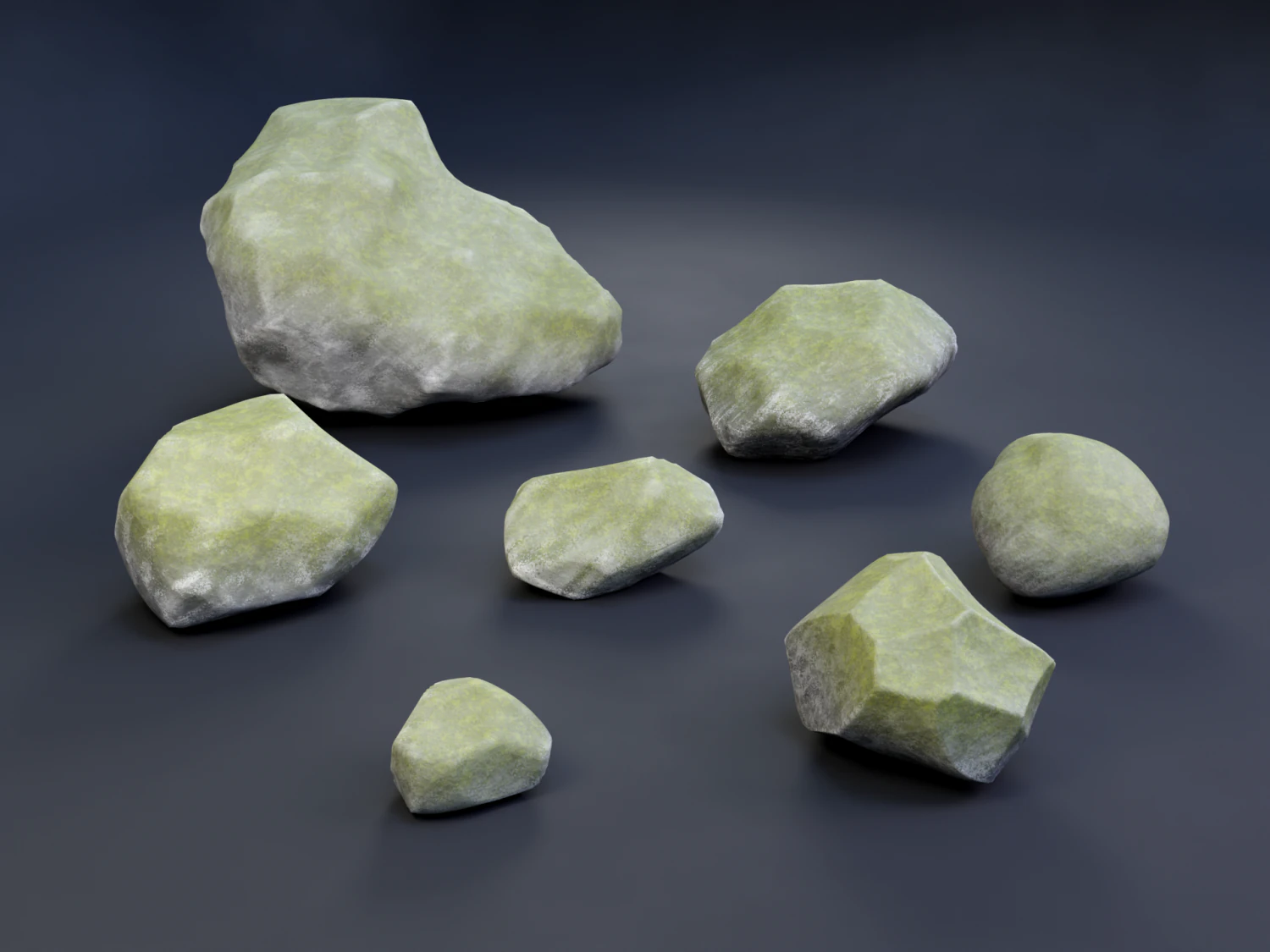 rock pack 2 3D Model .c4d .max .obj .3ds .fbx .stl .blend 