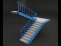 concrete stairs 3D Models