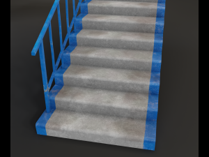 concrete stairs 3D Model