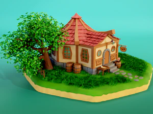fantasy tavern scene 3D Model