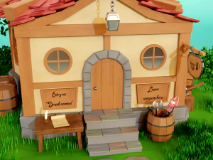 fantasy tavern scene 3D Model