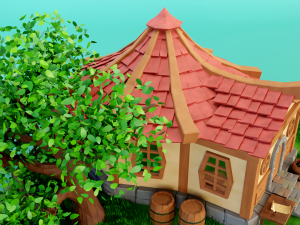 fantasy tavern scene 3D मॉडल