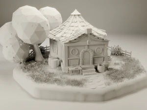 fantasy tavern scene 3D Model