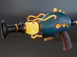 sci-fi pistol 3D Model