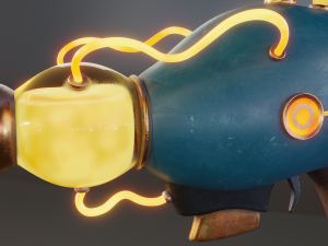 sci-fi pistol 3D Model