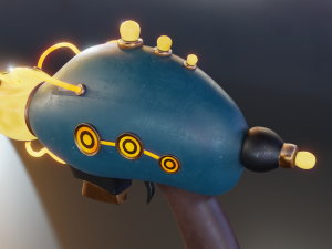 sci-fi pistol 3D Model