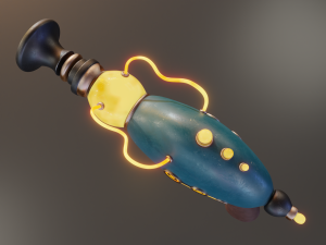 sci-fi pistol 3D Model