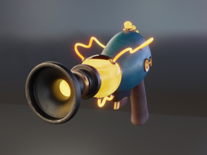sci-fi pistol 3D Model