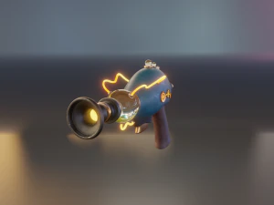 sci-fi pistol 3D Model