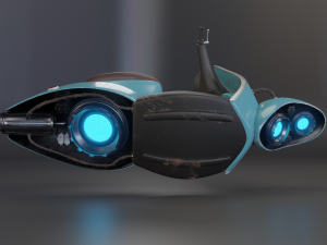 hover bike scooter 3D Model