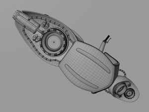 hover bike scooter 3D Model