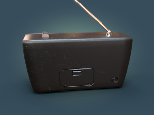 radio simple 3Dモデル