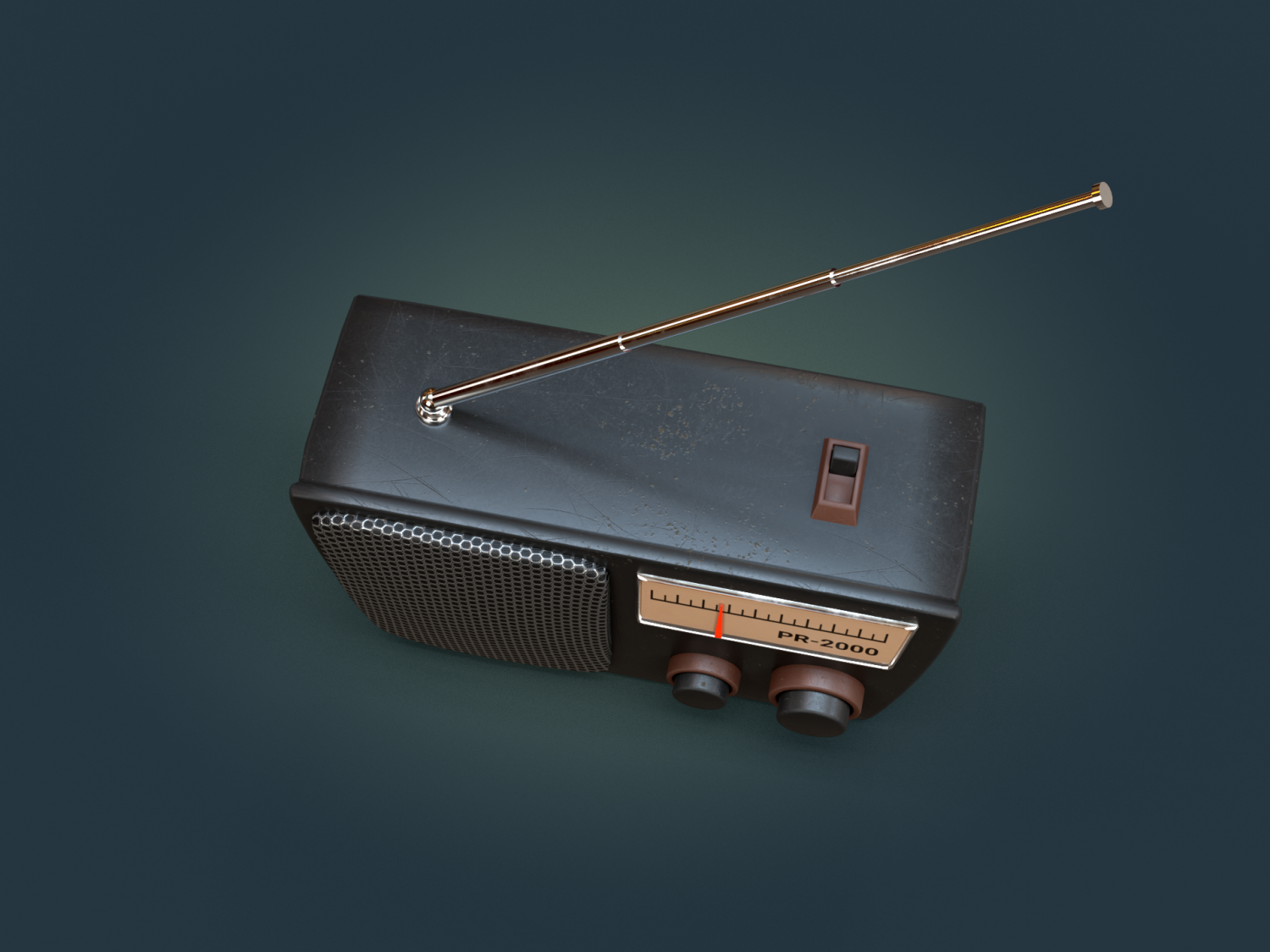 3д модель радио. Radio model