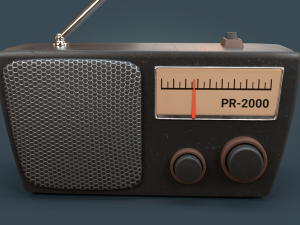radio simple 3Dモデル