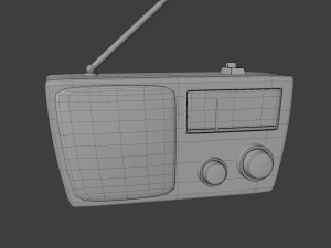 radio simple 3Dモデル