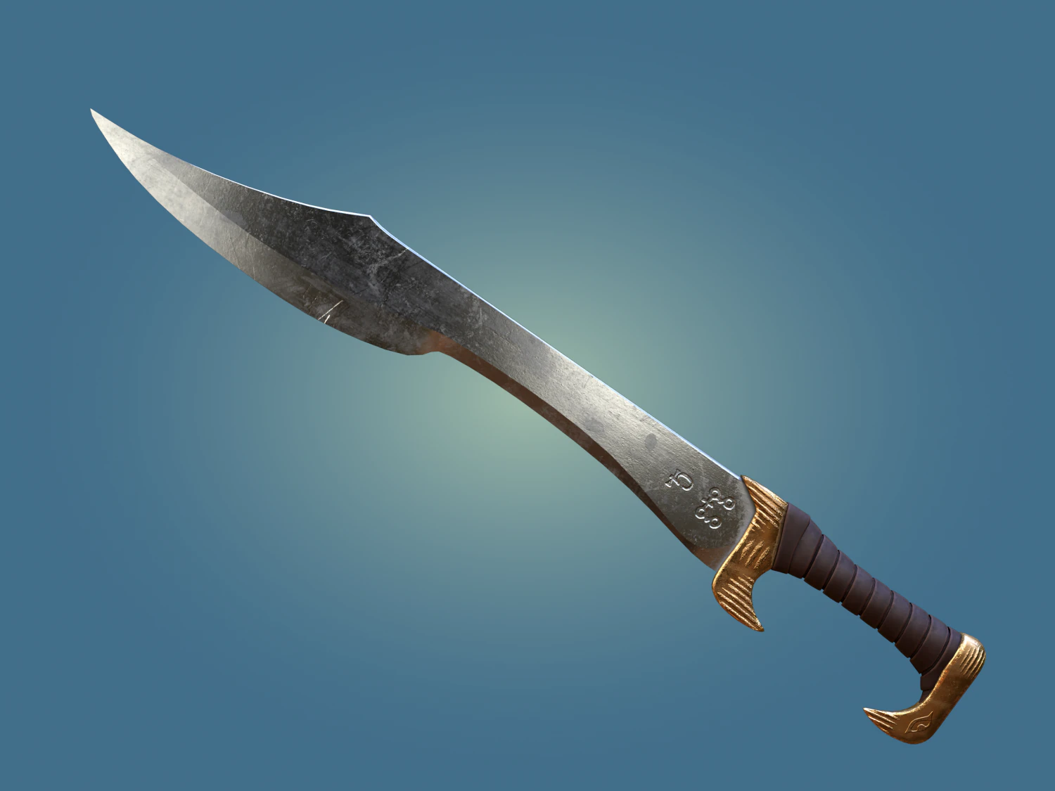 eagle sword 3D Model .c4d .max .obj .3ds .fbx .stl .blend