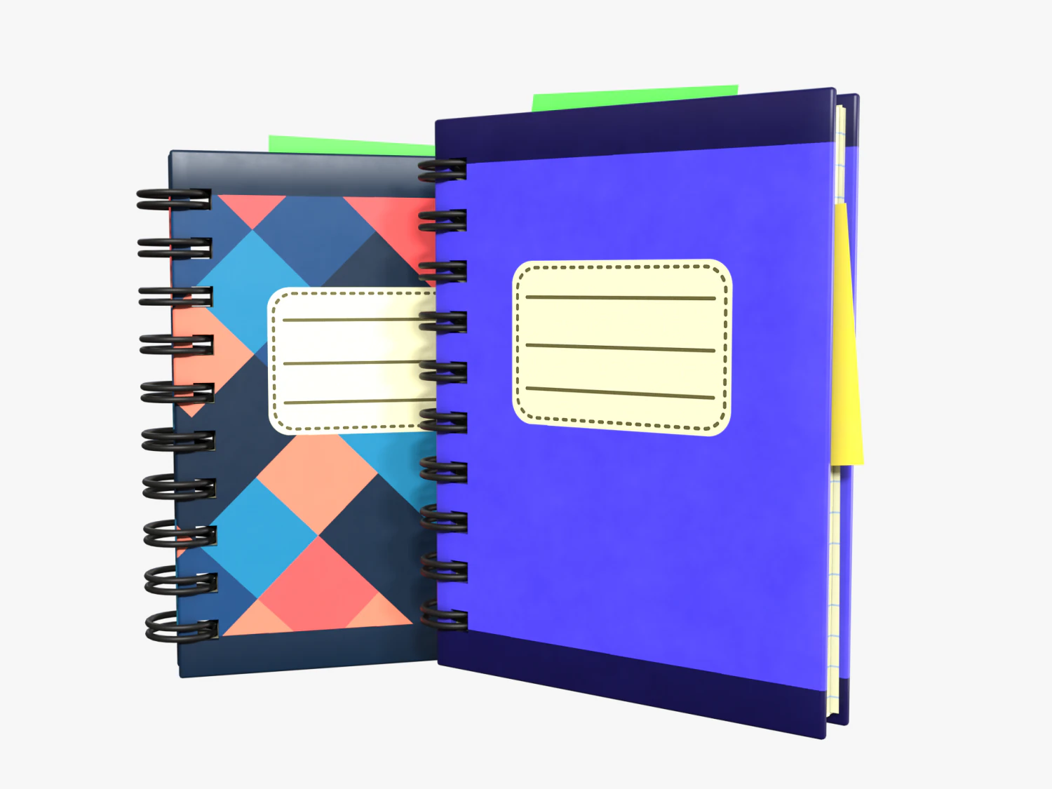 notebook 3D Model .c4d .max .obj .3ds .fbx .stl .blend 