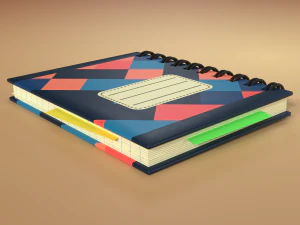 notebook 3D Model