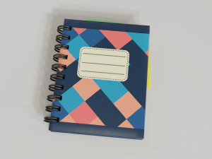 notebook 3D Model