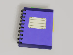 notebook 3D Model