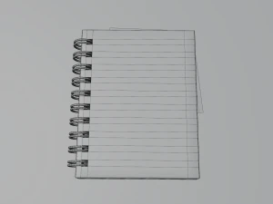 notebook 3D Model