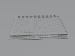 notebook 3D Model