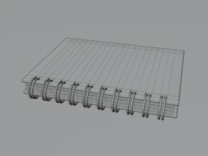 notebook 3D Model