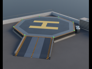 futuristic industrial building Modèle 3D