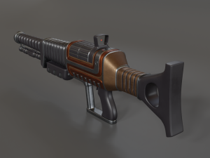 sci-fi rifle Modelo 3D