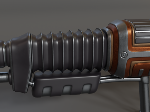 sci-fi rifle Modelo 3D