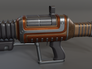 sci-fi rifle Modelo 3D