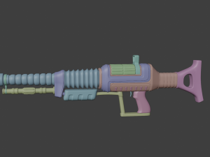 sci-fi rifle Modelo 3D