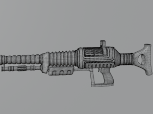 sci-fi rifle Modelo 3D