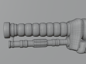 sci-fi rifle Modelo 3D