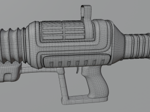 sci-fi rifle Modelo 3D